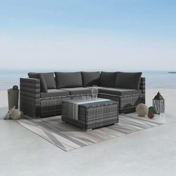 Outdoor Modular Lounge Sofa Bondi -Grey - Image 2