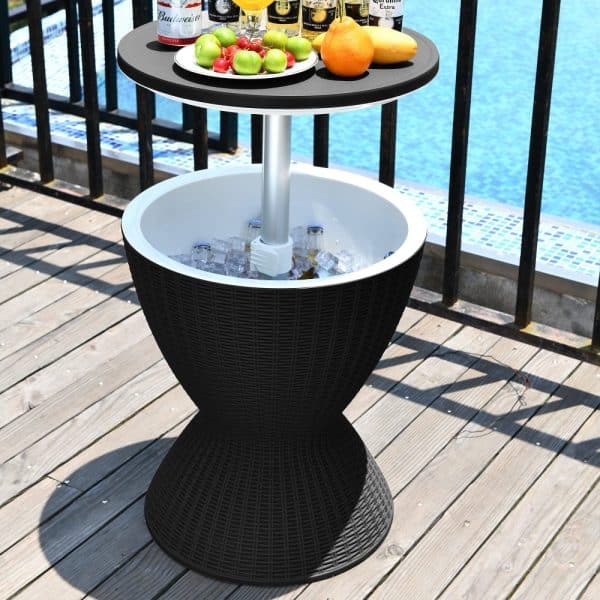 Garden Ice Cooler Table (Black) - Image 2
