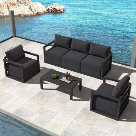 Alfresco 5-Seater Deep-Seated Patio Set – White - Image 2
