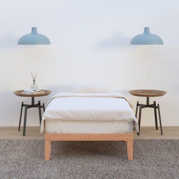 Single Size Warm Wooden Natural Bed Base Frame – King Single - Image 2