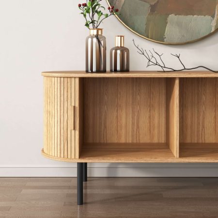 Ripple Sideboard with Sliding Doors — Earthy Elegance Redefined - Image 2