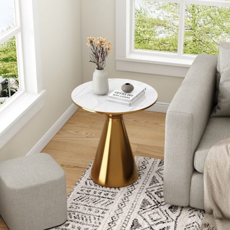 Golden Halo Round Side Table - Image 2