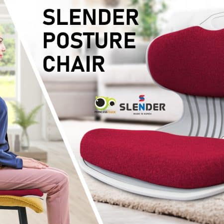 4X Slender Chair Posture Correction Seat Floor Lounge Padded Stackable RED - Image 2