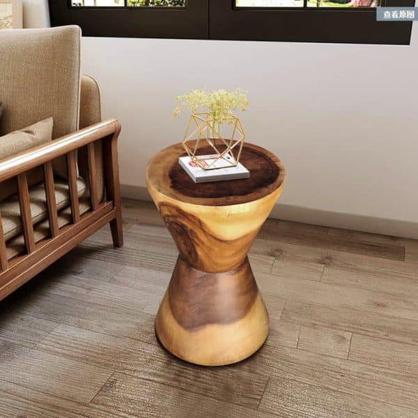 Hourglass Side Table or Stool bedside side drinks table - Image 2