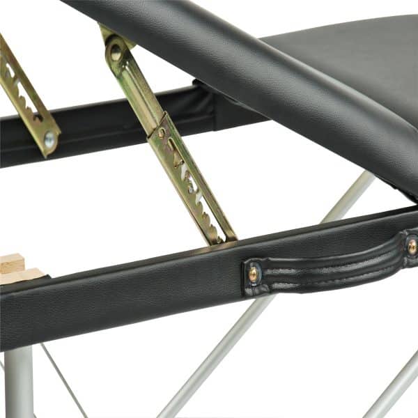 YES4HOMES Black 3 Fold Portable Aluminium Massage Table Massage Bed Beauty Therapy - Image 2