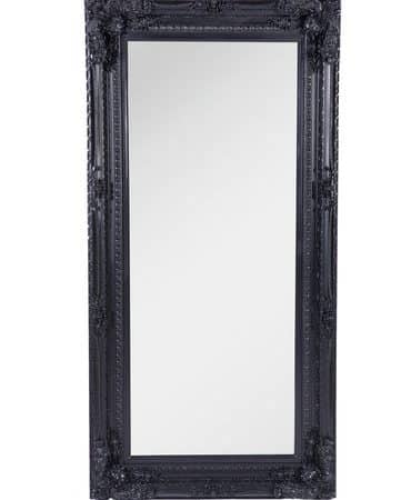 LUX French Provincial Ornate Mirror - Black