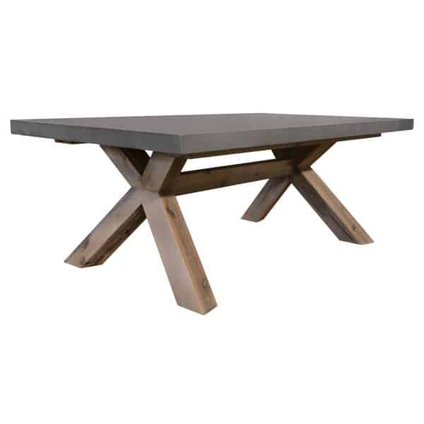 Stony 120cm Coffee Table with Concrete Top - Grey - Image 2