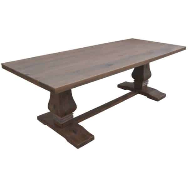Florence  Dining Table 180cm French Provincial Pedestal Solid Timber Wood - Image 2