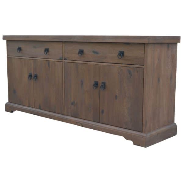 Florence  Buffet Table 180cm 2 Door 4 Drawer Solid Mango Timber Wood - Image 2