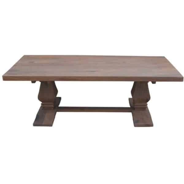Florence  Coffee Table 140cm Pedestal Solid Timber Wood French Provincial - Image 2