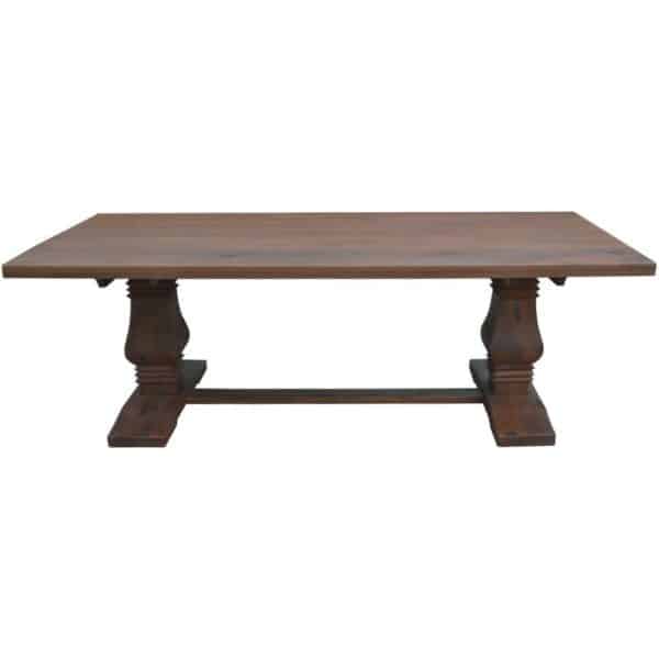 Florence  7pc Dining Table Set 180cm with 6 Fabric Chair French Provincial - Image 2