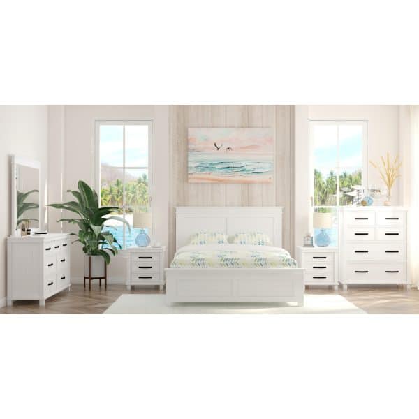 Lily Dresser Mirror Vanity Dressing Table Solid Pine  Wood Frame - White - Image 2