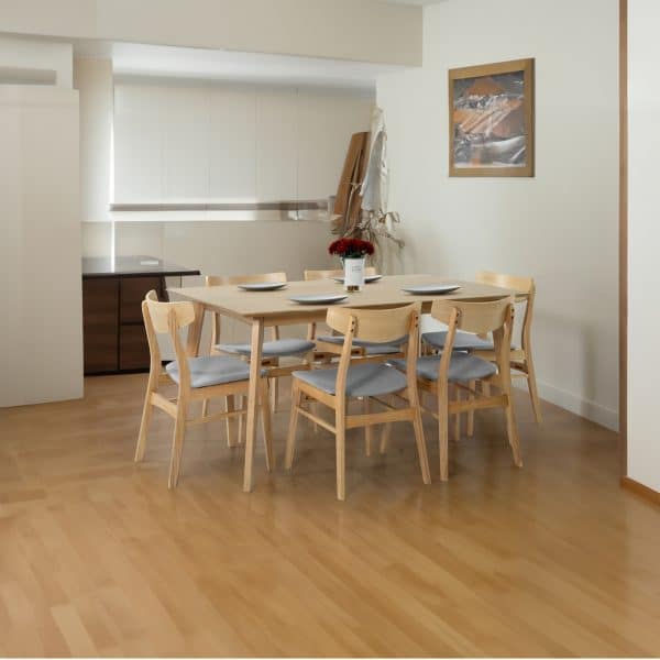 Cusco 7pc Set Dining Set 150 - 190cm Extendable Table 6 Chair Scandinavian Style - Image 2