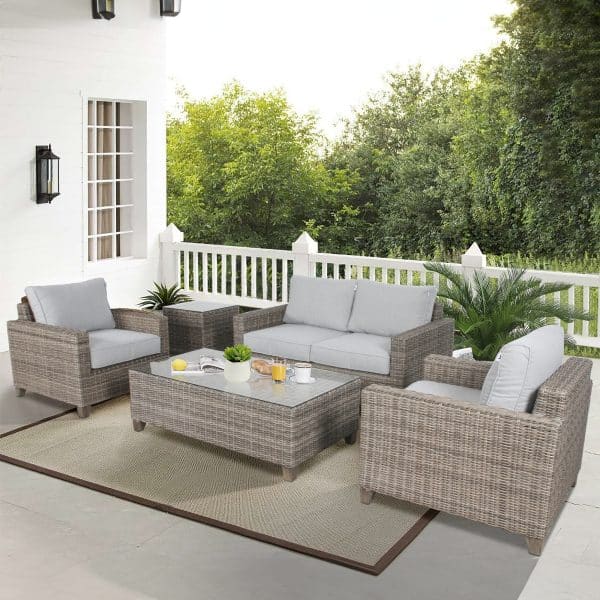 Sophy 2 Seater Wicker Rattan Outdoor Sofa Chair Lounge - Image 2