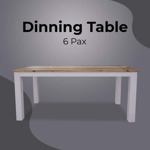 Orville Dining Table 180cm Solid Acacia Wood Home Dinner Furniture - Multi Color - Image 2