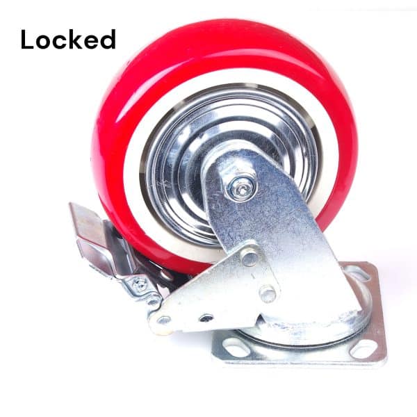 5 inch Industrial  Caster Wheels Swivel with Brake Locking Casters Castor Wheels Cart Furniture Workbench - Image 2