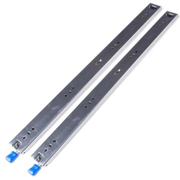 28in Pair 150KG Heavy Duty Drawer Slides Rails Runners Locking Ball Bearing - Image 2