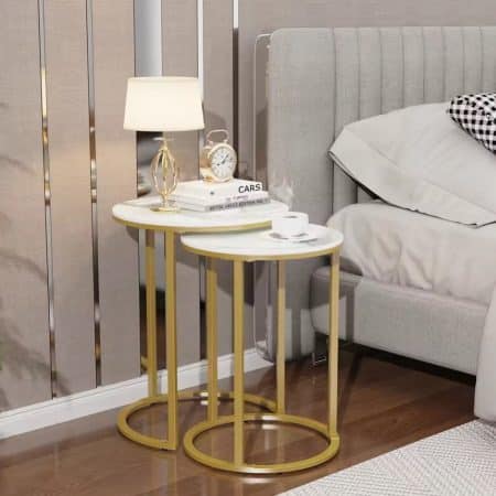 Interior Ave - Deva Gold Nested Side Table Set - Image 2