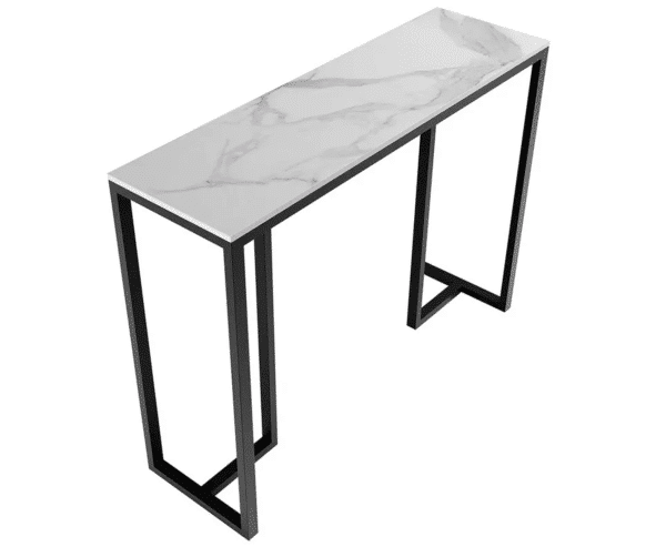 Interior Ave - Stone Marble Console - Marble & Black - Image 2
