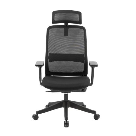 Carlie High Back Molded Foam Seat Ergonomic Office Chair In Black - Image 2