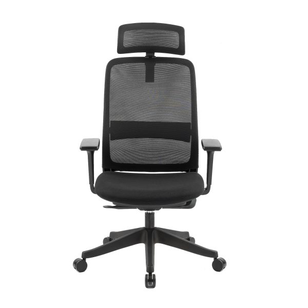 Carlie High Back Molded Foam Seat Ergonomic Office Chair In Black - Image 2