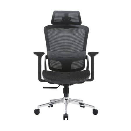 Elena High Back Full Mesh Ergonomic Office Chair In Black - Image 2