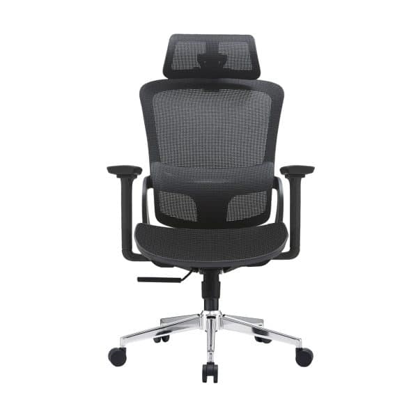 Elena High Back Full Mesh Ergonomic Office Chair In Black - Image 2