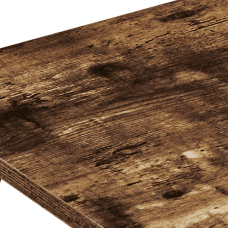 Carlly 2 Tiers Kitchen Rolling Bar Cart In Rustic Oak - Image 2