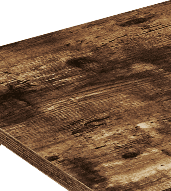 Carlly 2 Tiers Kitchen Rolling Bar Cart In Rustic Oak - Image 2