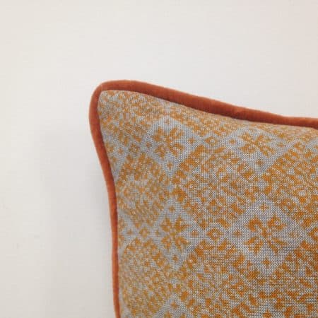 Azuk Orange & Grey Cushion Cover - Image 2