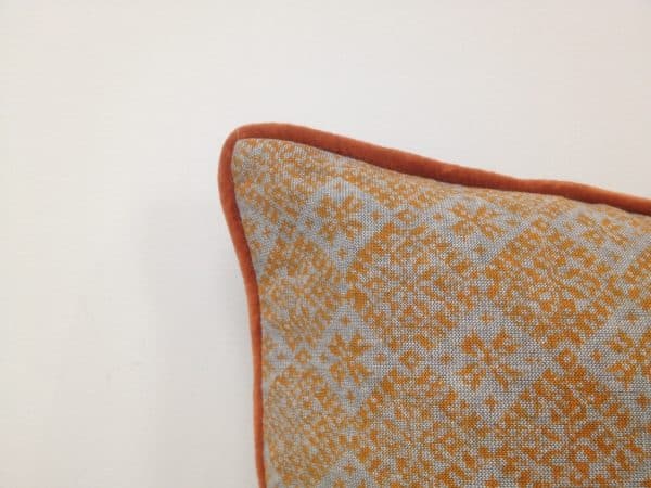 Azuk Orange & Grey Cushion Cover - Image 2