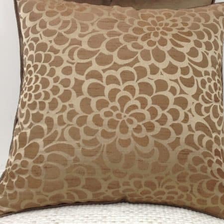 Flower Beige Petal Design Cushion Cover