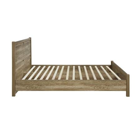 King Size Bed Frame Natural Wood like MDF in Oak Colour - Image 2