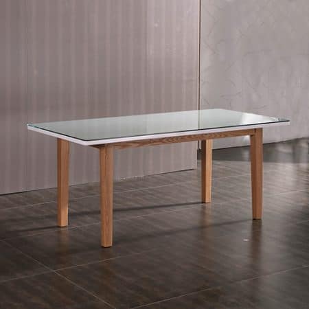 7 Pieces Dining Suite Dining Table & 6X Chairs in White Top High Glossy Wooden Base - Image 2