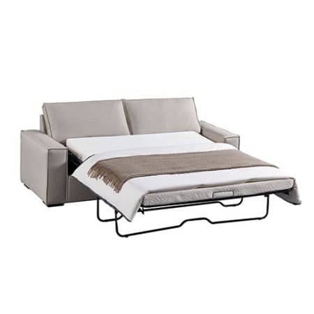 Ada Multifunctional 3 Seater Sofa Bed Fabric Upholstery Wooden Structure - Image 2