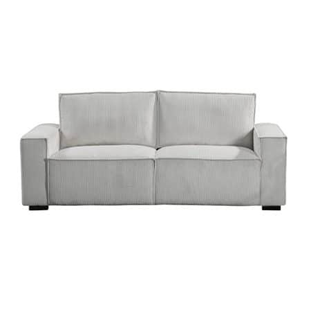 Reno 3 Seater Sofa Beige Colour Fabric Upholstery Wooden Structure Knock Down Feature In Back & Arms - Image 2