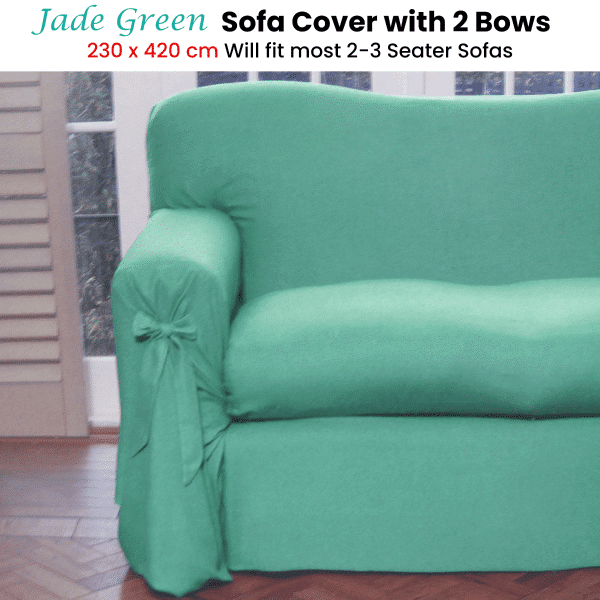 Jade Green Sofa Cover 2 to 3 Seater 230 X 420cm - Image 2