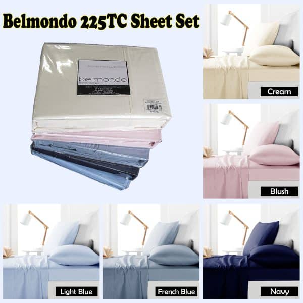 Belmondo 225TC Sheet Set CREAM - King - Image 2