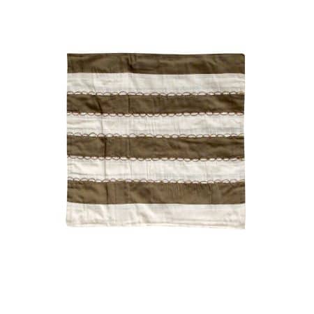 IDC Homewares Ayra Sequined Embroidered Cushion Cover Brown