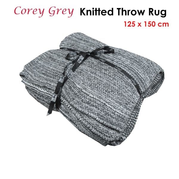J.Elliot Home Corey Grey Throw Rug - Image 2