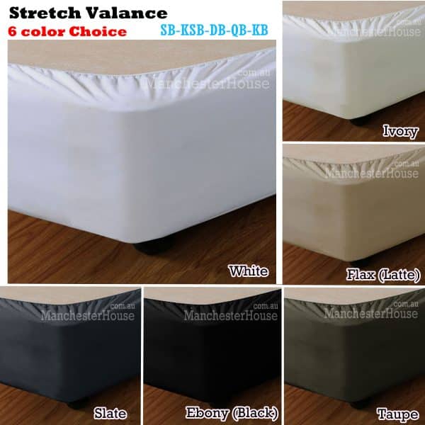 Apartmento Stretch Valance Slate LONG SINGLE - Image 2