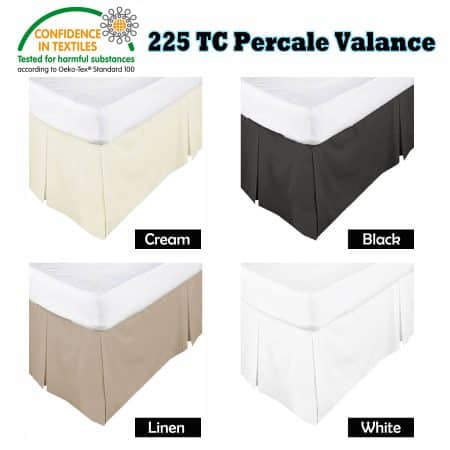 KINGDOM Box Pleated Valance Linen - DOUBLE - Image 2