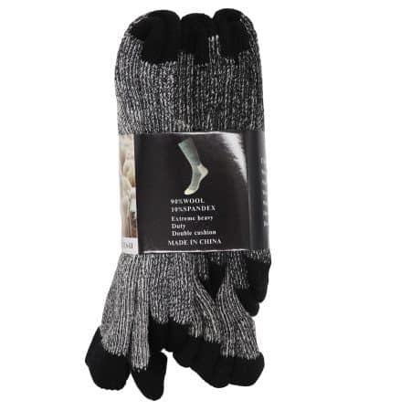 6 Pairs Merino Wool Thick Double Cushion Heavy Duty Socks Tradie Warm Thermal, 6-11 - Image 2