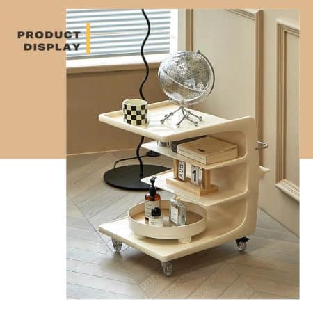 Movable Coffee Table Sofa Side End Table Bedside Modern Furniture - Image 2