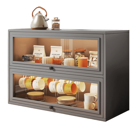NEW Kitchen Acrylic Cup Storage Cabinet, Table Top Cup Storage Box, Tea Cup Rack