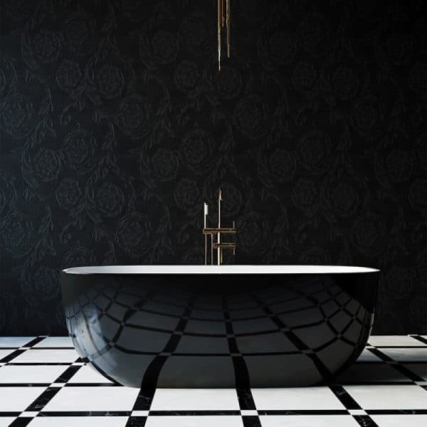 Sapphire Black Acrylic Freestanding Bath - Image 2