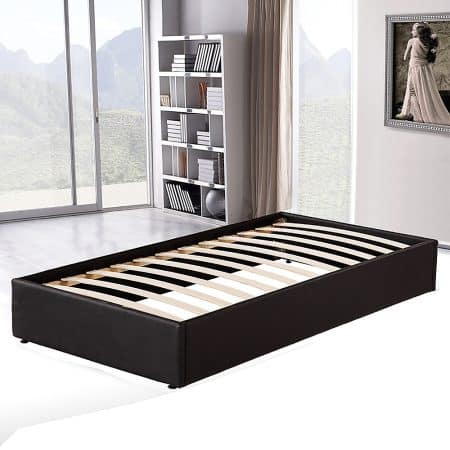 PU Leather Single Bed Ensemble Frame - Image 2