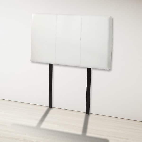 PU Leather Single Bed Headboard Bedhead - White - Image 2