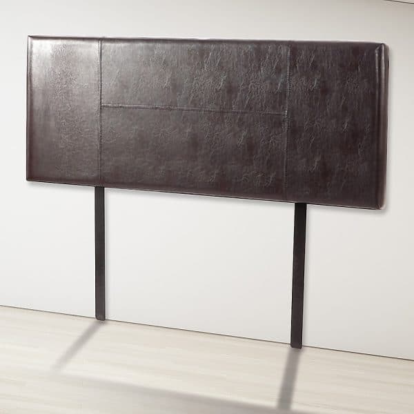 PU Leather Double Bed Headboard Bedhead - Brown - Image 2