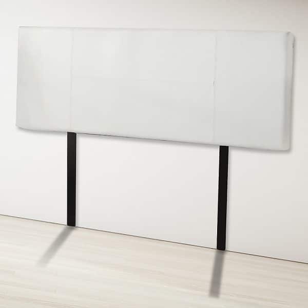 PU Leather Double Bed Headboard Bedhead - White - Image 2